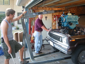 Installing the 401 in the Wagoneer